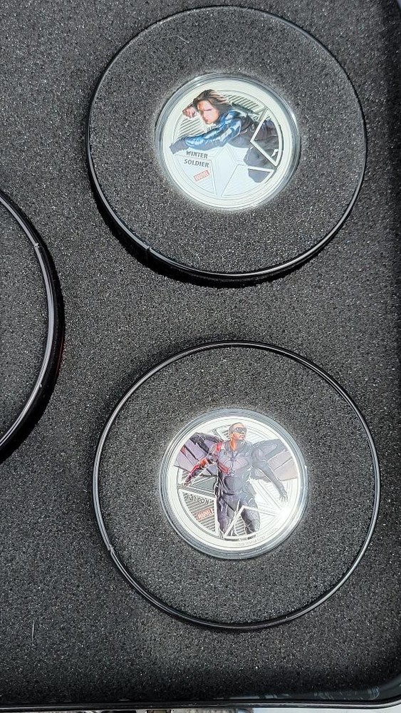 2016 Silver Marvel Captain America Civil War Silver Proof Lunchbox Set