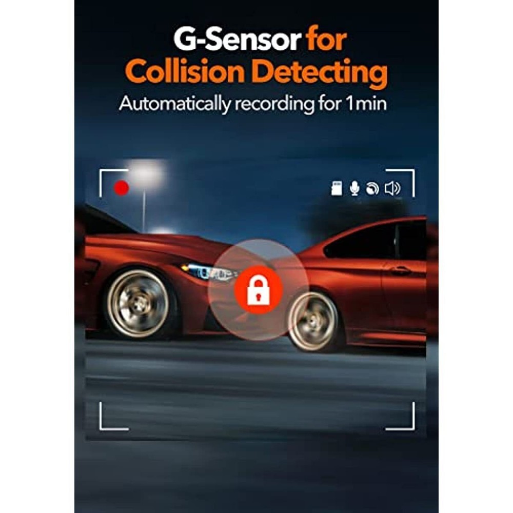 Dash Recording for with Car Camera 2.5K Cam APP Dash i03 Control Loop WOLFBOX