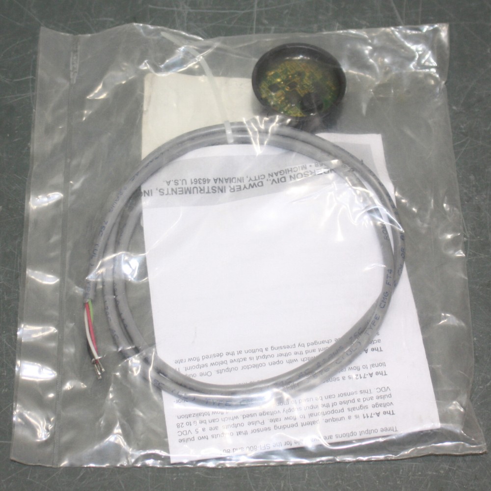 Dwyer W.E. Anderson Flow Rate Sensor A-712, 12/24V DC, Replacement Output Sensor