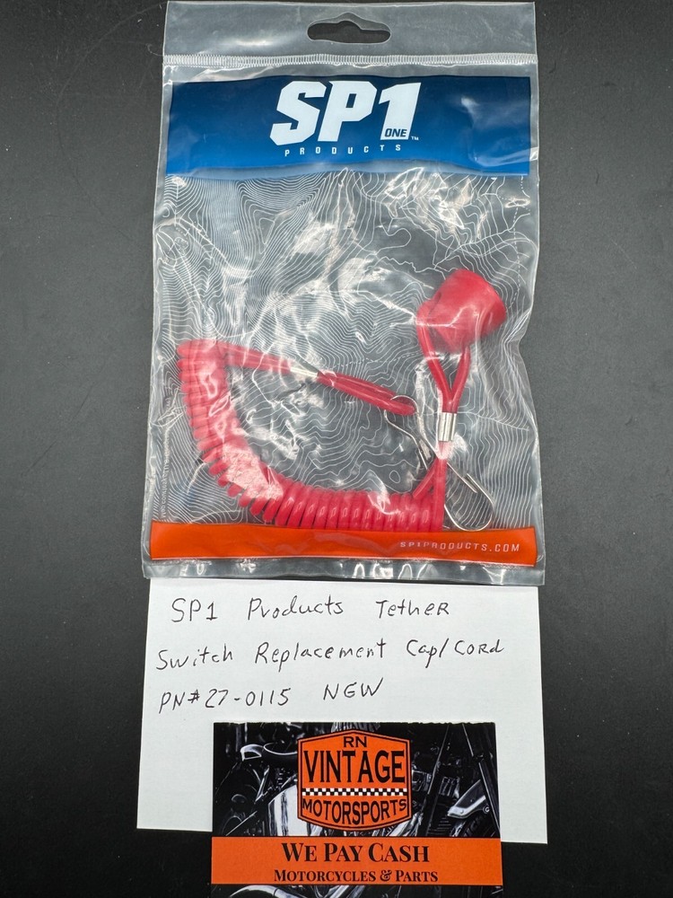 SP1 Products Tether Switch Replacement Cap/Cord Part # 27-0115 New