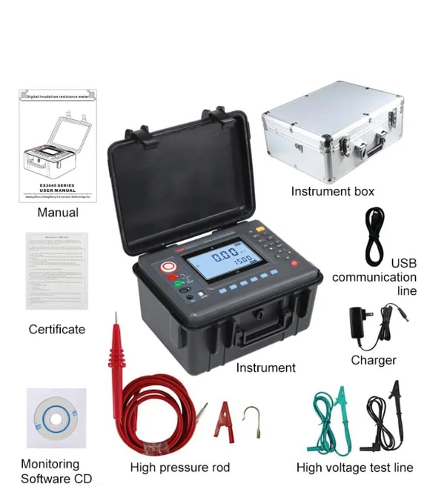 10KV 35TΩ High Voltage Insulation Resistance Meter Rated Voltage One Click