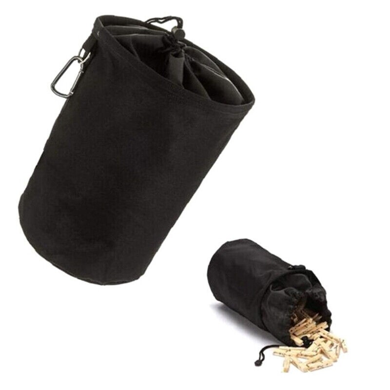 Clothespin Laundry Pin Storage Holder Hanging Sturdy Bag Clothes Drawstring