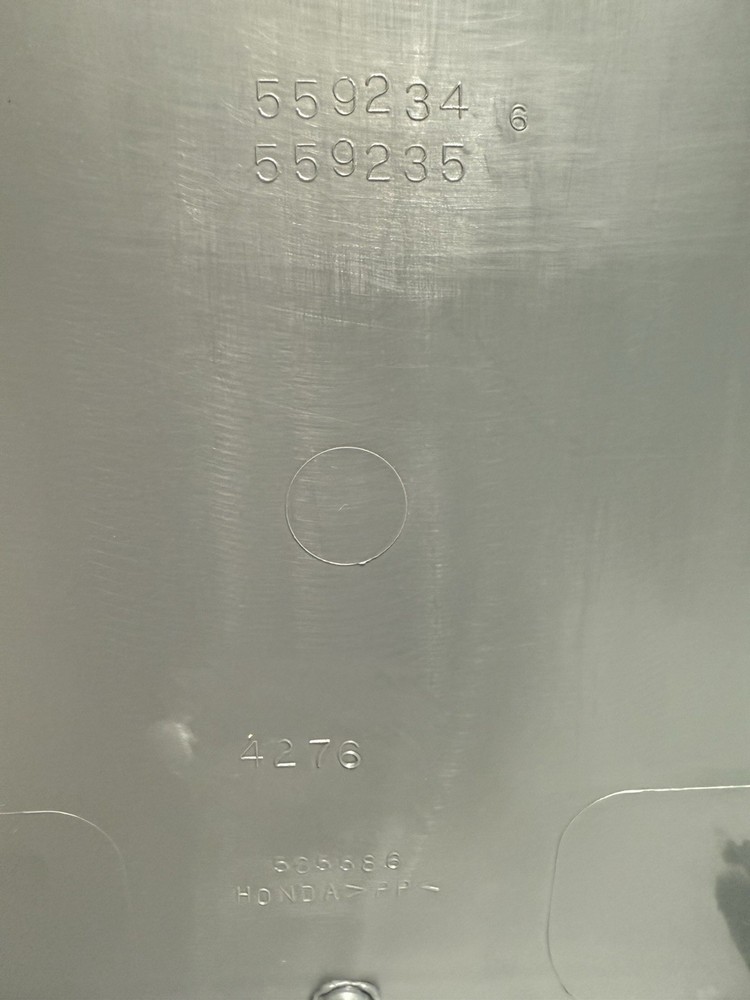 2003-2008 Honda Pilot Front Seat Back Storage Cover Panel 559234 559235 Gray Net