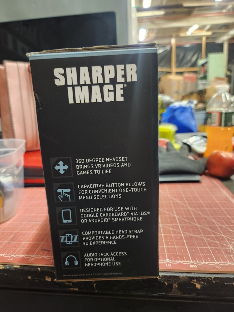 Sharper Image Smartphone 360 Degrees Virtual Reality Headset Transform Reality