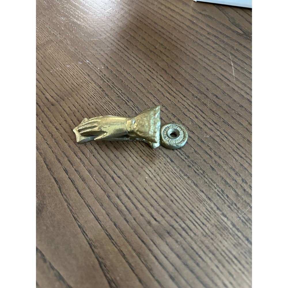 Vintage Brass Hand Note Clip