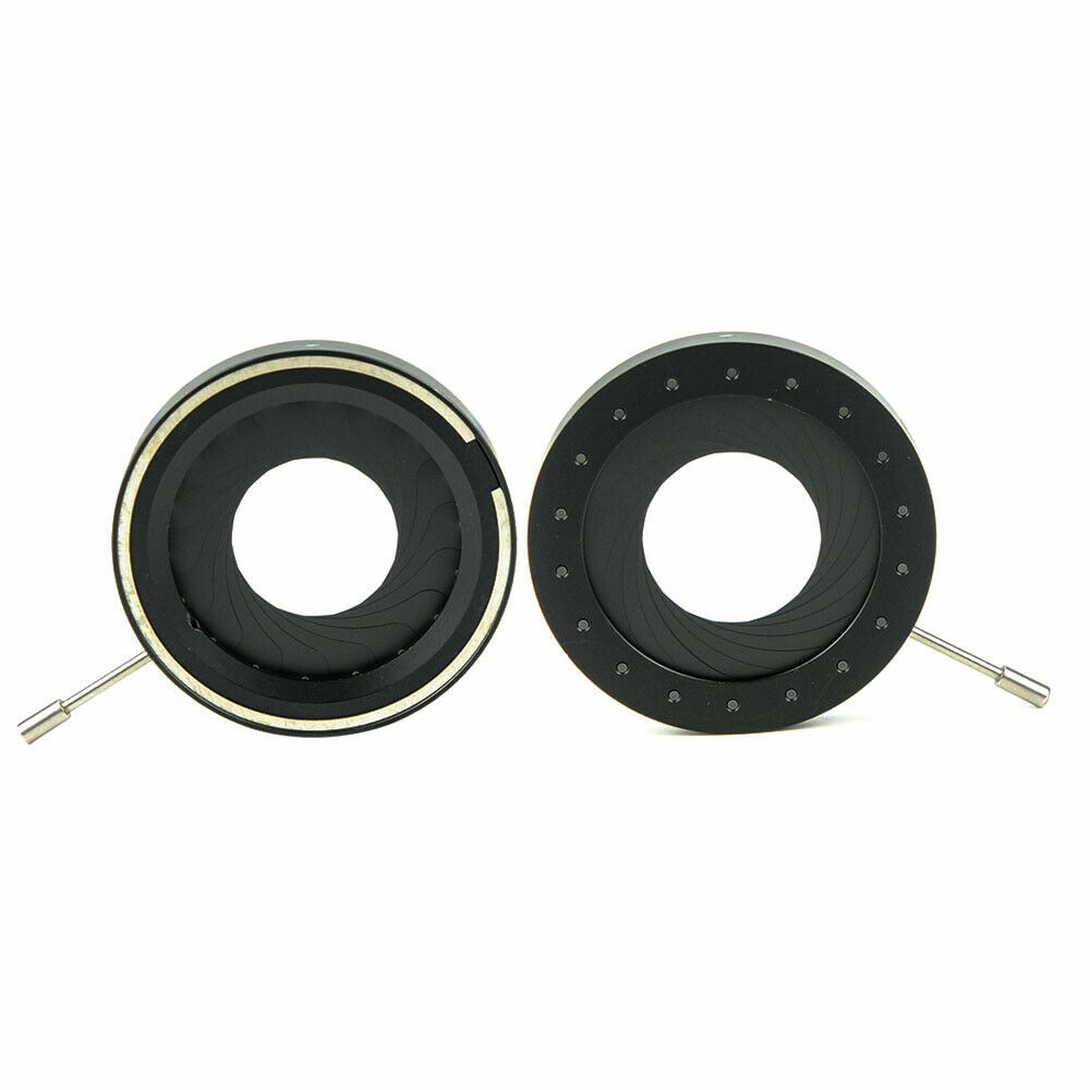 2.5-42mm Optics Iris Aperture Diaphragm Microscope Condenser Camera Adapter