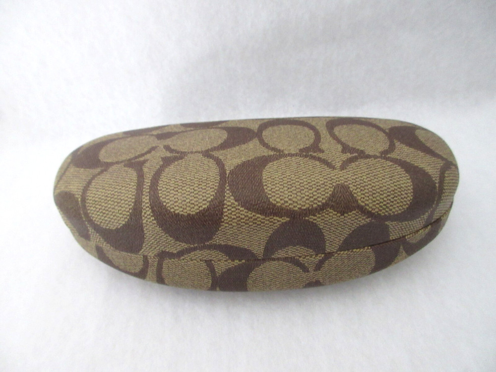 Coach Signature Monogram Clamshell Glass Case