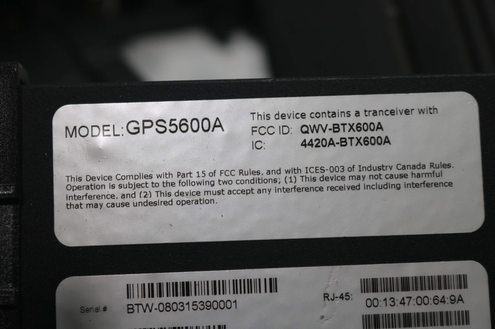 Blue Tree Wireless Data 5000 GPS Series 5600 EV-DO A GPS5600A