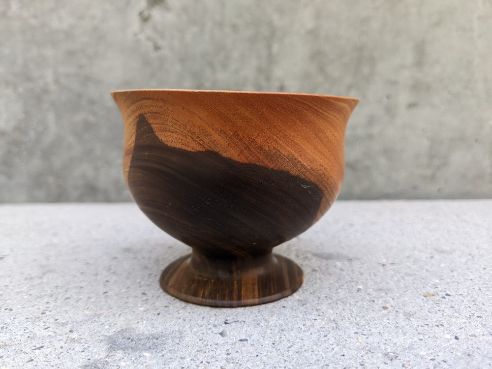 Signed Griffin Hand Crafted Wooden Cup