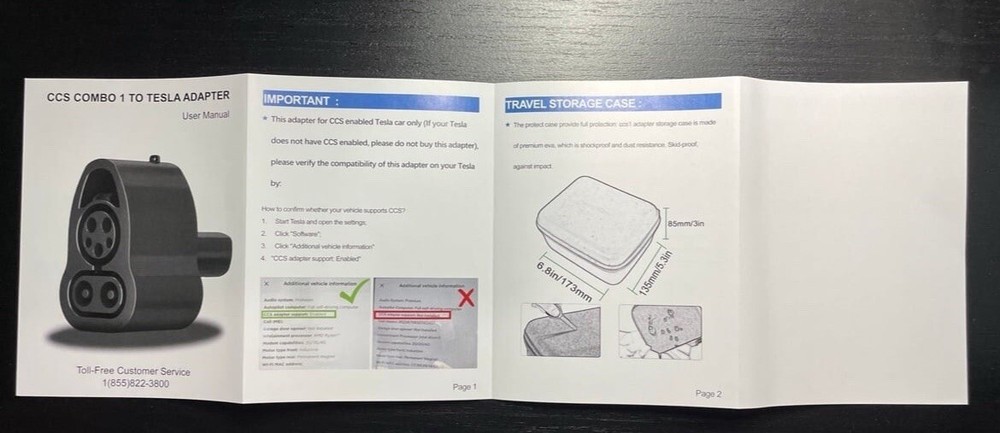 CCS Adapter For Tesla