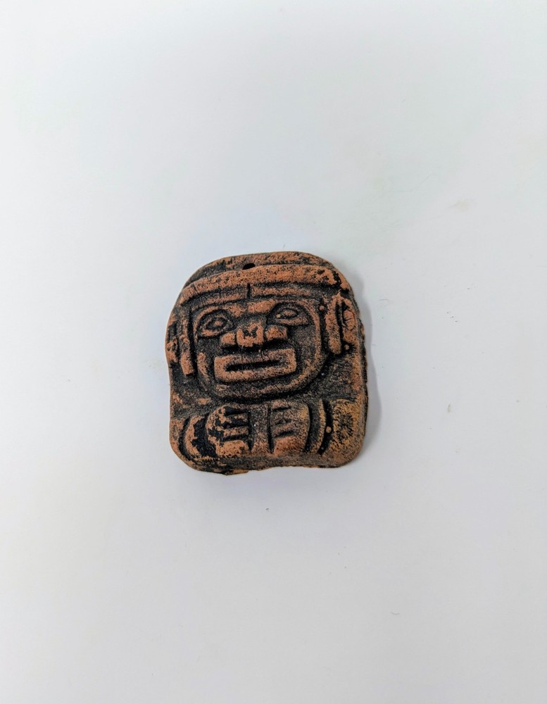 Vintage Peruvian/Inca Clay Pendants (2)