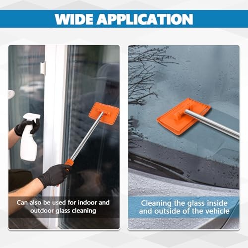 Car Windshield Cleaning Tool, Car Windshield Window Cleaner, Auto Glass Orange