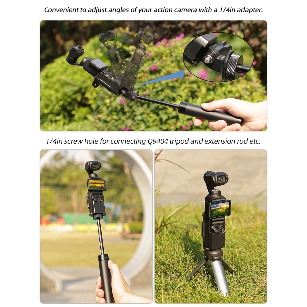 Foldable Binaural Expansion Extended Frame Adapter For DJI Osmo Pocket 3