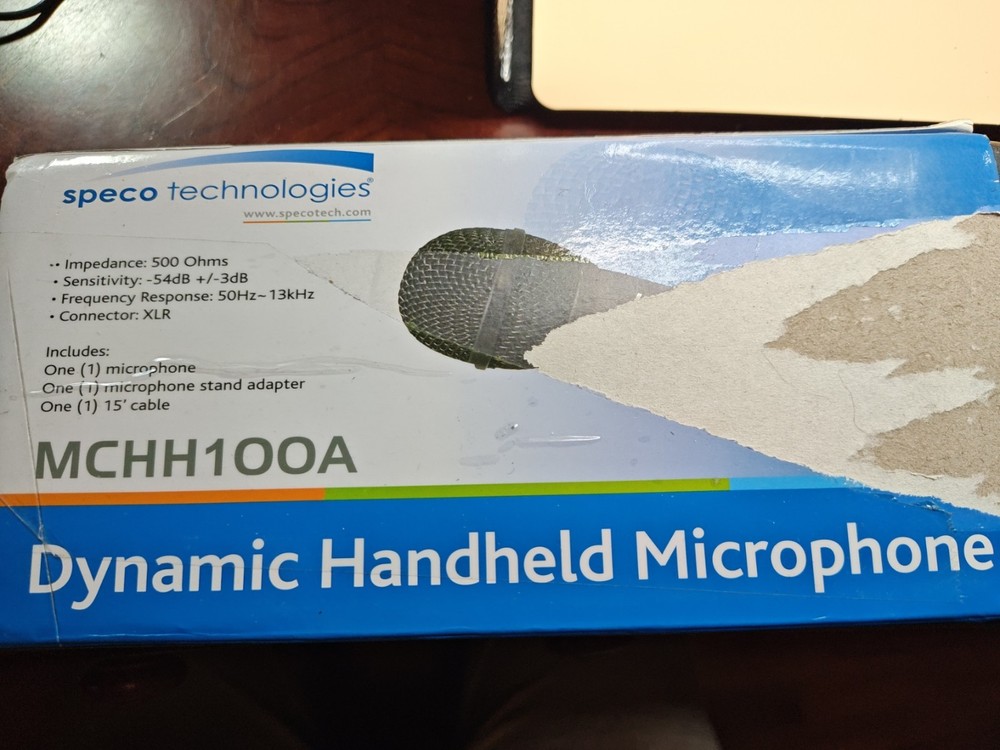 Speco Technologies MCHH100A Microphone, Dynamic, PARTS ONLY