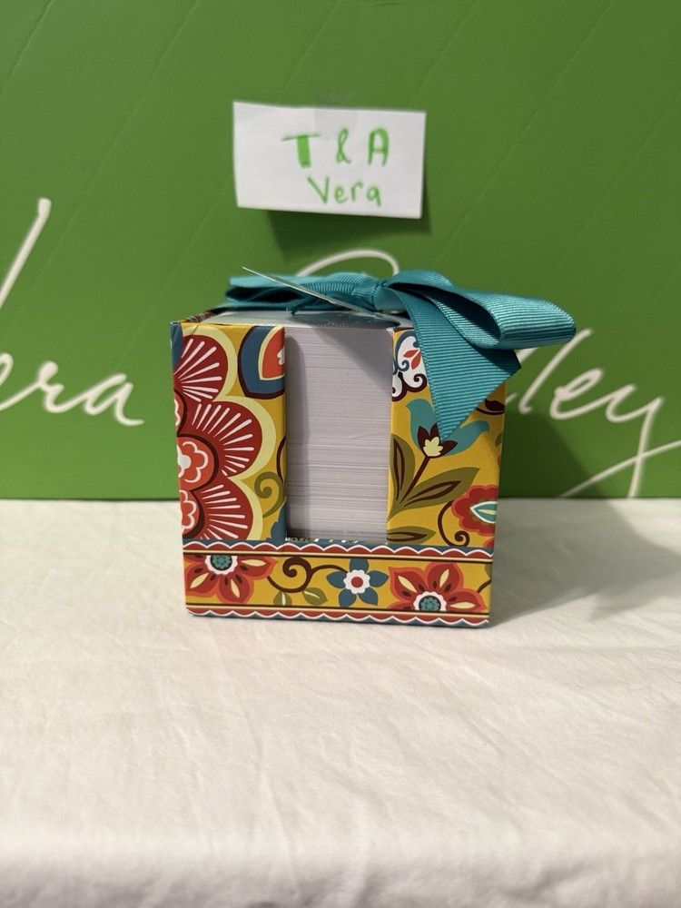 Vera Bradley Provencal Take Note Cube NWT Retired pattern