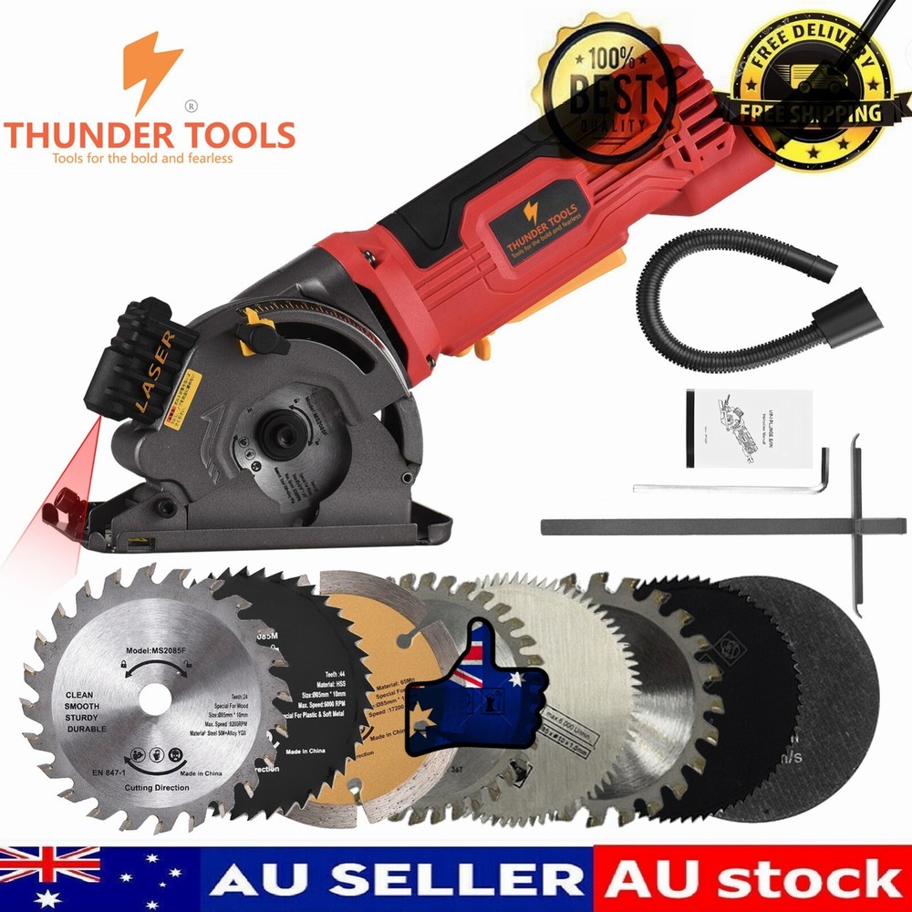 Thunder Tools 85mm Mini Electric Circular Saw Brushless Angle With Dust Exhaust