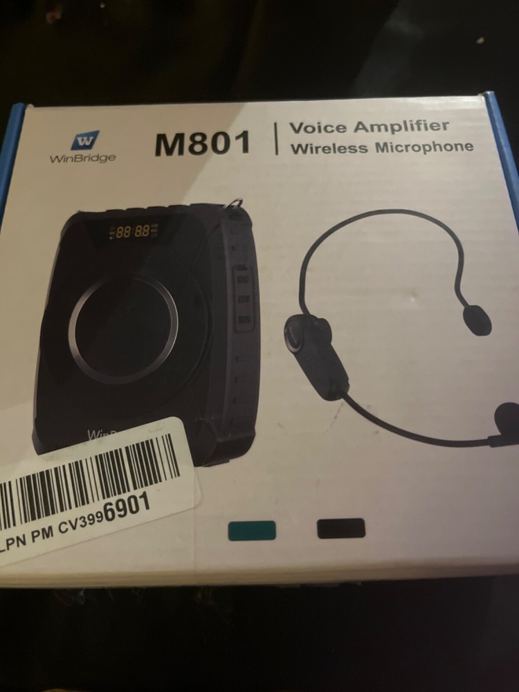 WinBridge M801 Bluetooth Voice Amplifier for Teachers, Wireless Microphone