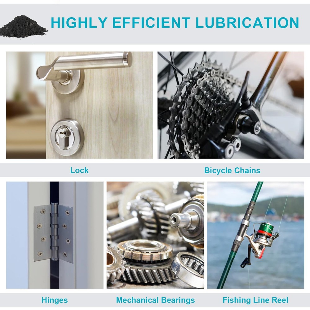 1.5LBS Pure Graphite Powder,3000 Mesh Microfine Dry Lubricant...