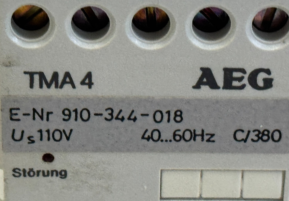 USED AEG 910-344-018 Overload Relay