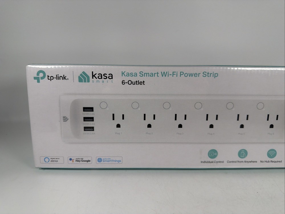 Kasa Smart Plug Power Strip HS300, Surge Protector with 6 Individually Controlle