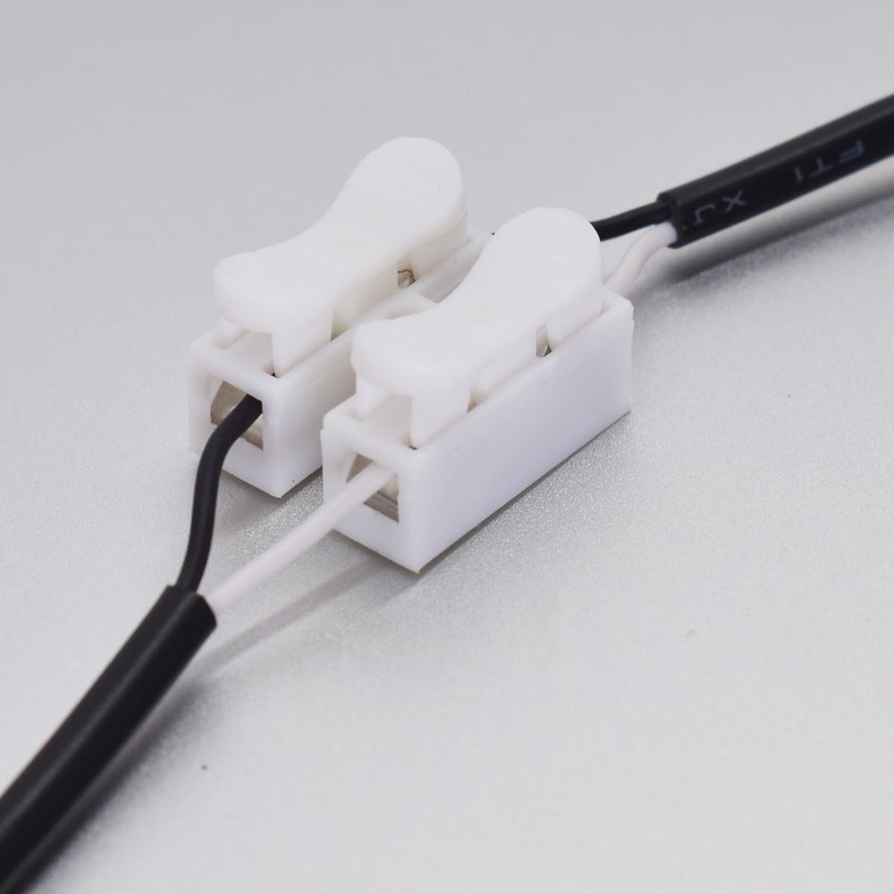 ELNONE Short Charging USB 2 Wire Pigtail Cable (4 Pack 12 Inch) 30cm Black