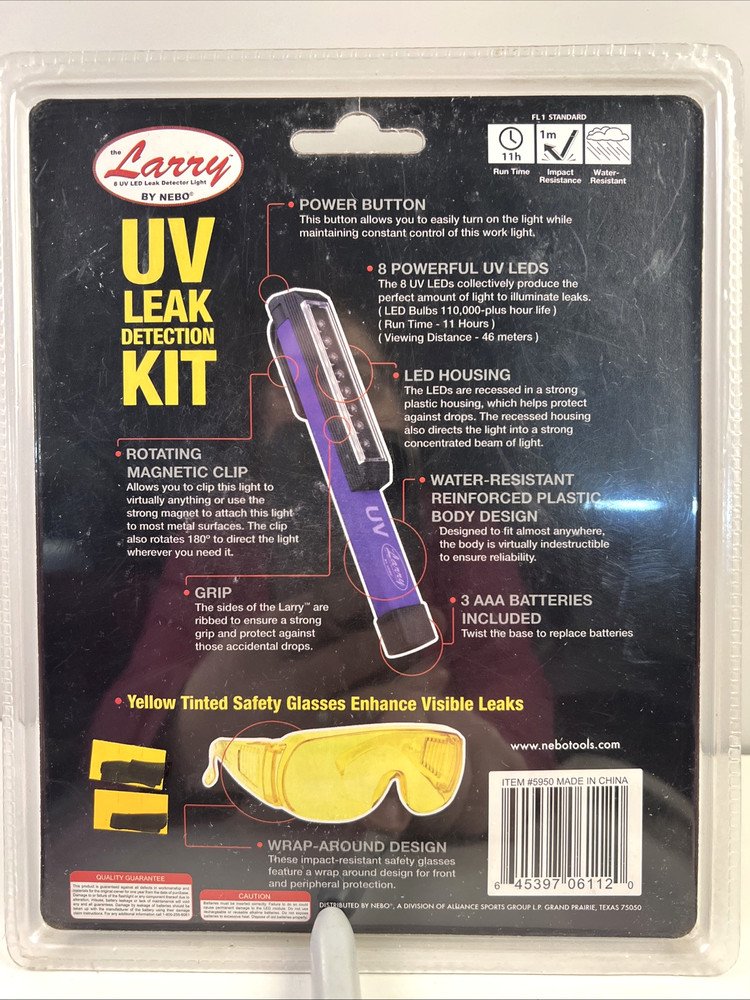 UV Leak Detection Kit NIB Professional Grade Larry's