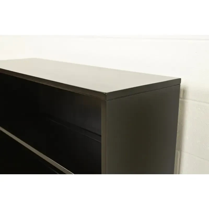 Paul McCobb Planner Group Black Lacquered Bookcase, Newly Refinished