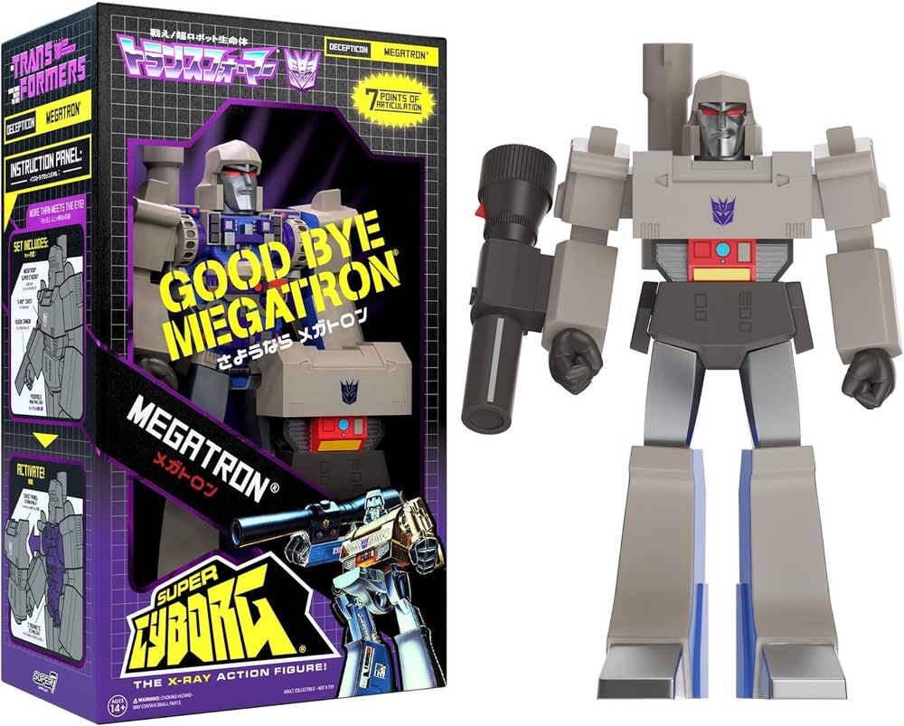 Super7 Super Cyborg Transformers Goodbye Megatron - 12" Action...