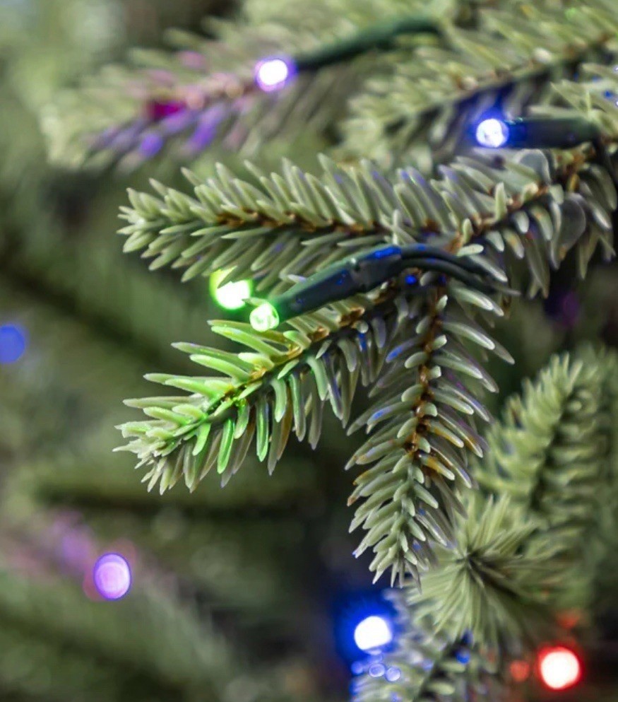 12 ft Pre-Lit Aspen Artificial Christmas Tree, 4,430 Changing Micro Dot Twinkle