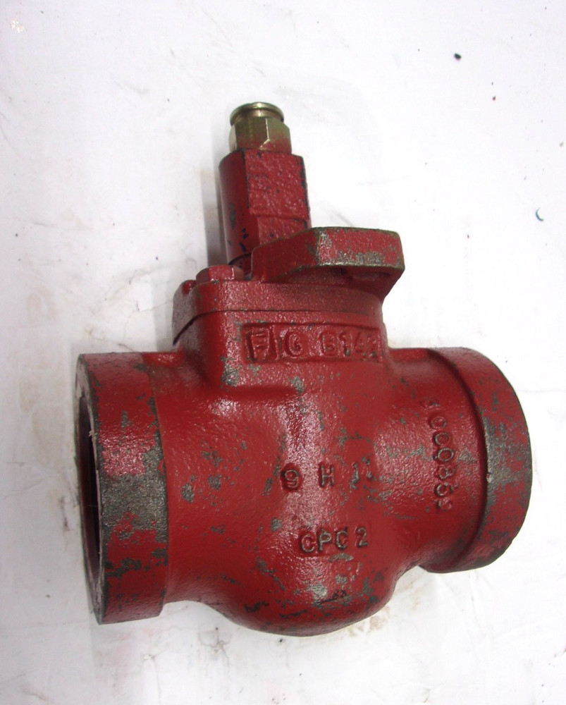 Nordstrom Flowserve Valve 2" Fig 8142 Threaded Plug Red
