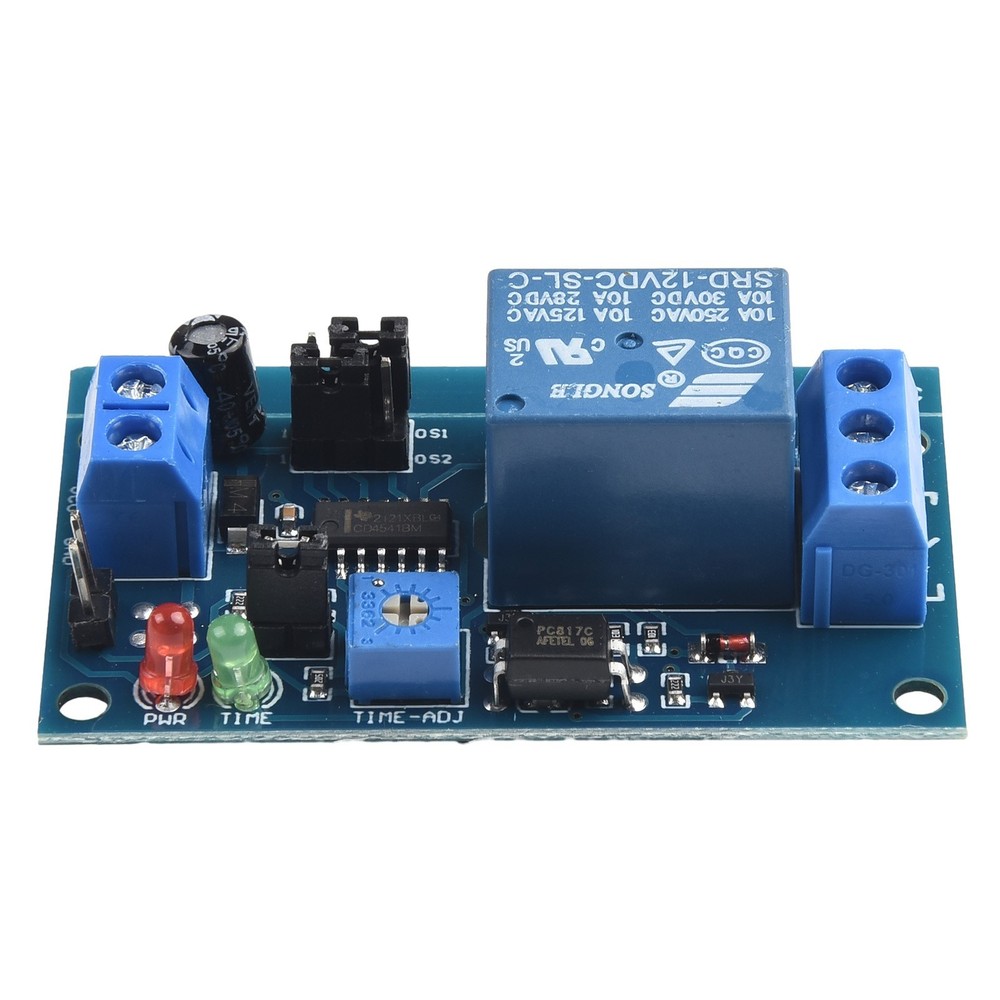 12V DC Delay Relay Switch with Time Adjustment and Protection Features