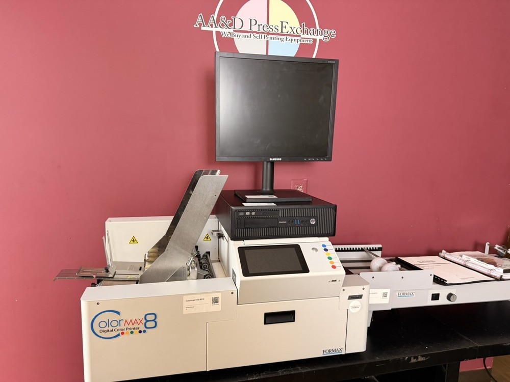 Low Meter 42k Formax Colormax 8 Digital Color Printer