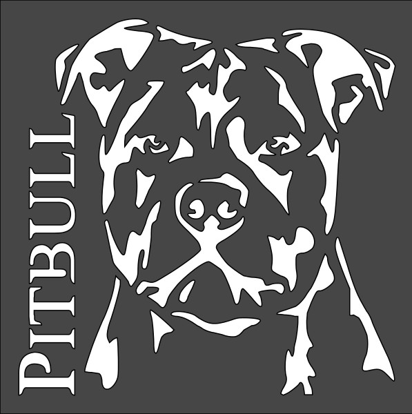 8"x8" Clear Plastic Stencil - Dog (SA384)*****