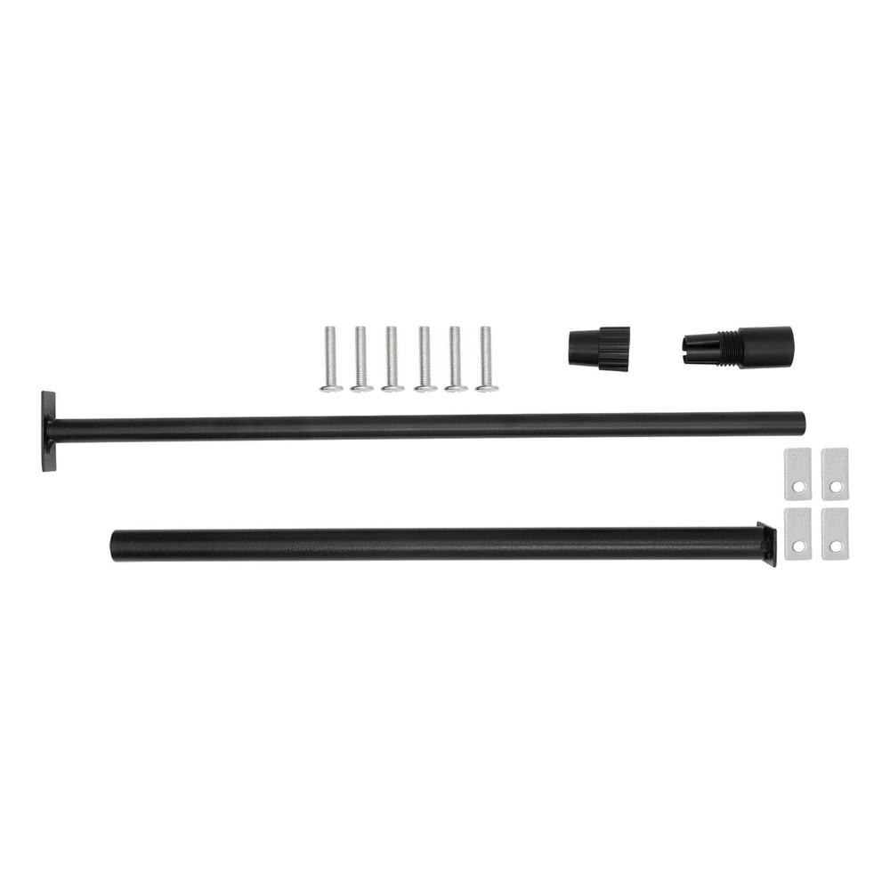 Adjustable Microwave Stand Black Oven Shelf Kitchen Countertop Organizer W/ Hook