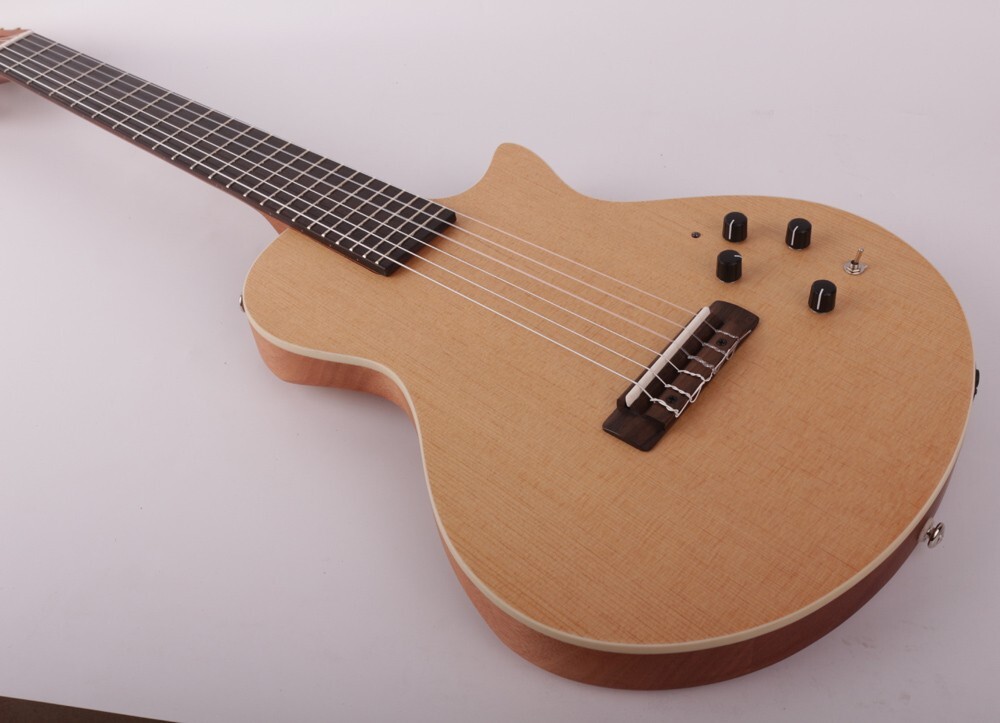 Electric classical classic guitar nylon string travel portable built in effect