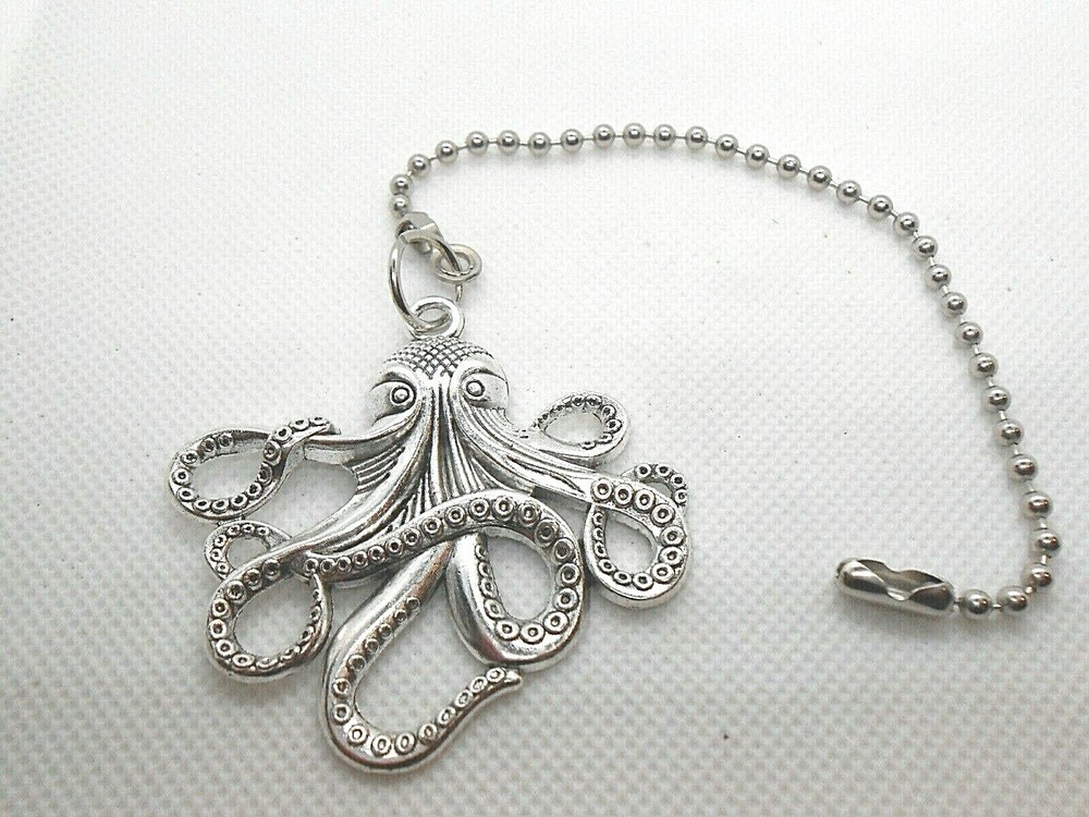 Octopus Sea Shore Ceiling Fan/Light Pull