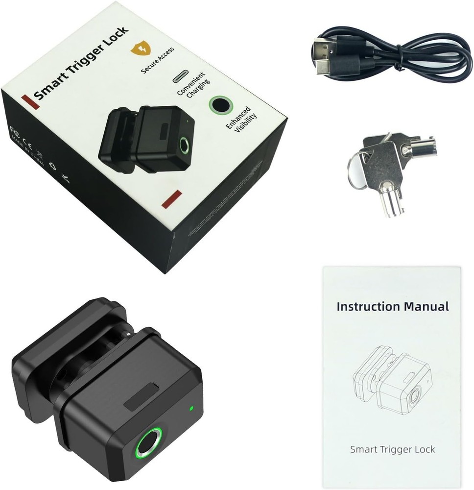 Fingerprint Trigger Lock for Pistols & Shotguns - Quick Release Safety Solution