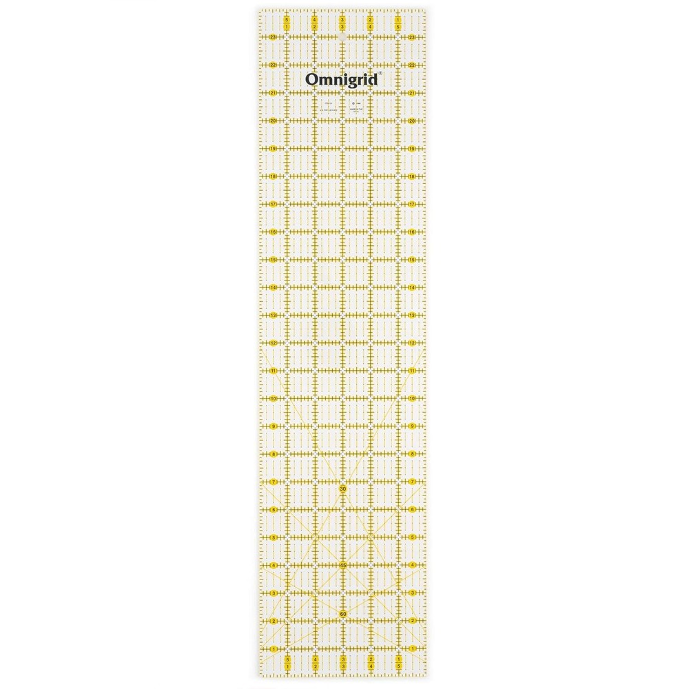 5" x 10" Acrylic Rectangle Quilting Ruler 1/4" Markings Gridded Sewing Tool
