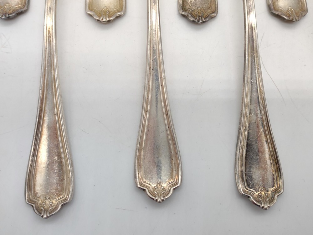 Five Antique International Silver Co Spoons and Fork Set ~ 5 Spoon & Fork