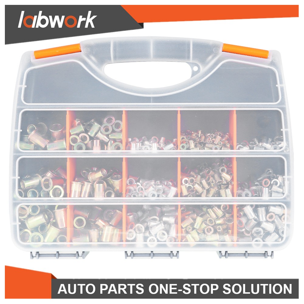 Labwork Rivet Nut Gun Kit Rivnut Tool Setter Thread Setting Nutsert Tool 900 Pcs