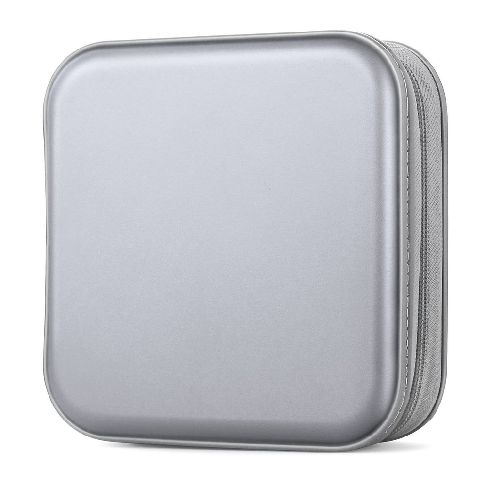 Bivisen CD Case, DVD Case Wallet Holder Binder 48 48 Capacity, Silver