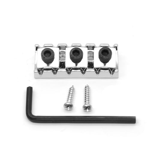 43mm Guitar Metal Locking Nut String Lock for Floyd Rose Style Electric Chrome
