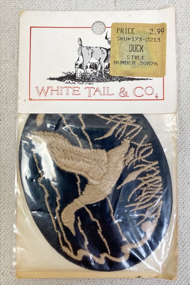 Duck Patch White Tail & Co. NOS Original Packaging Hunting Iron On
