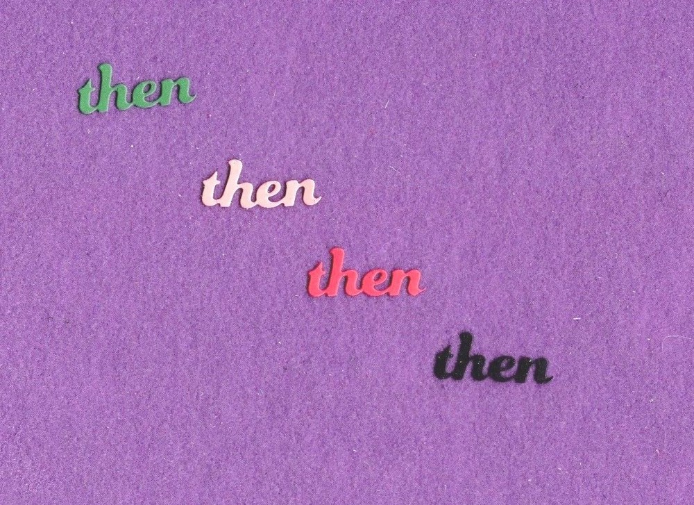 THEN die cuts scrapbook cards