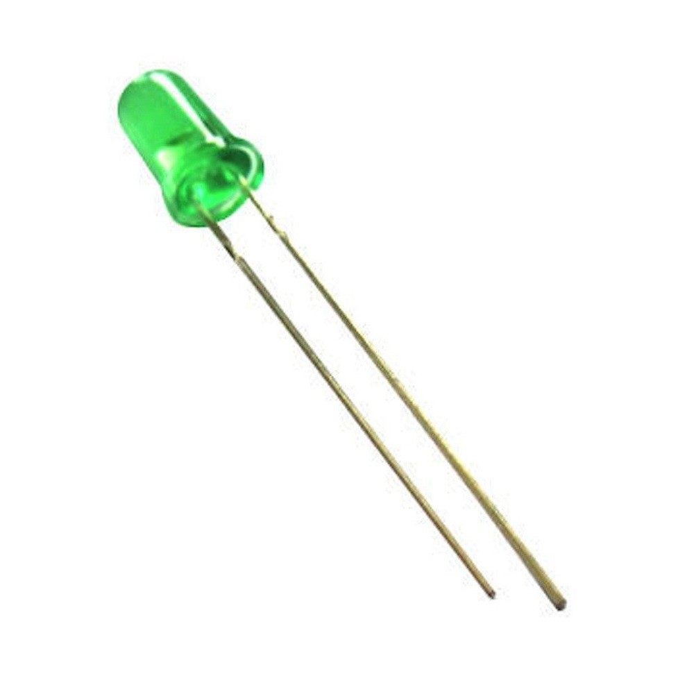 25 x Green LED 5mm Round Wide Angle Diffused LED Light Emitting Diode Bright PCB