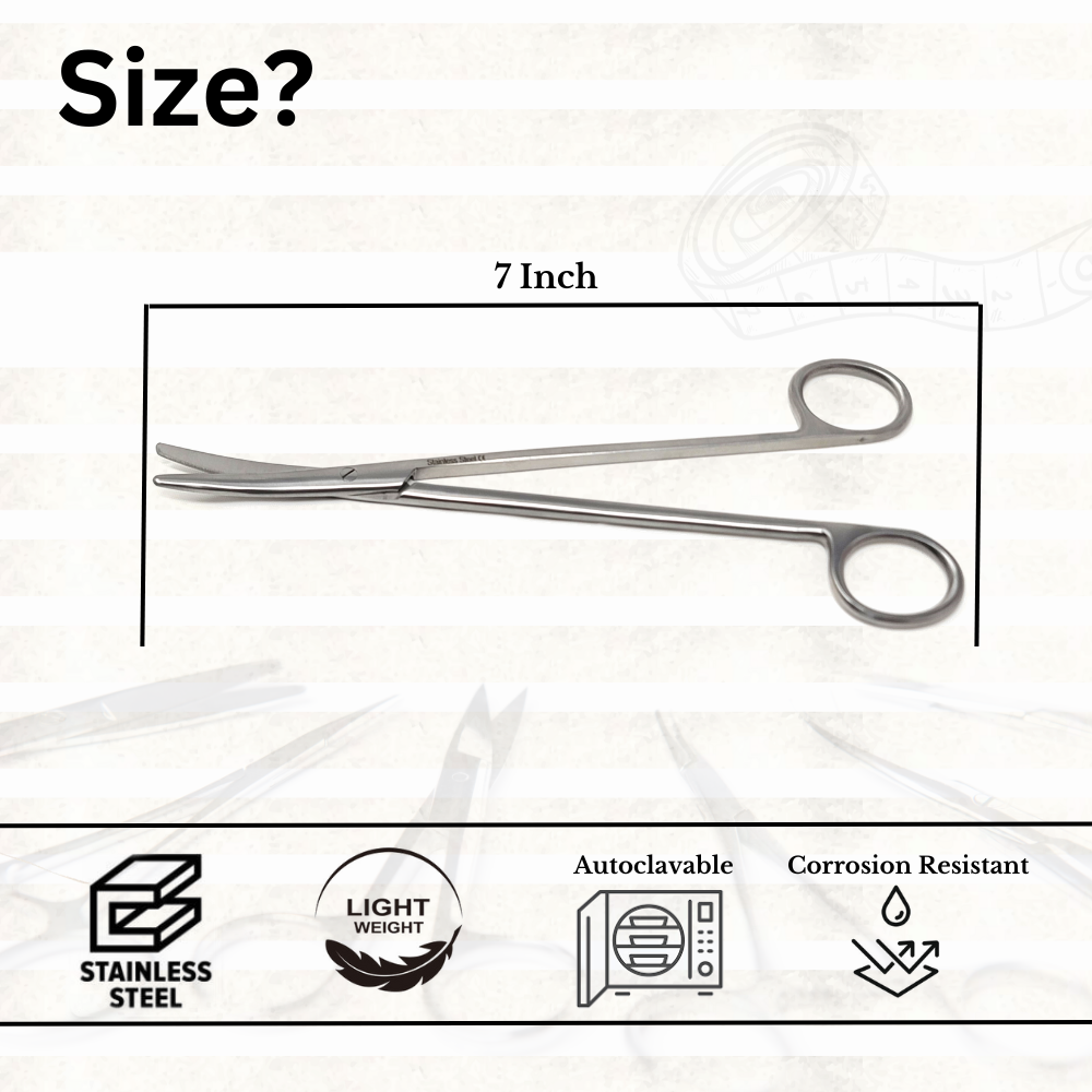 Multipurpose Craft Scissors DIY Projects Sewing Scrapbooking - 7" Curverd Tips