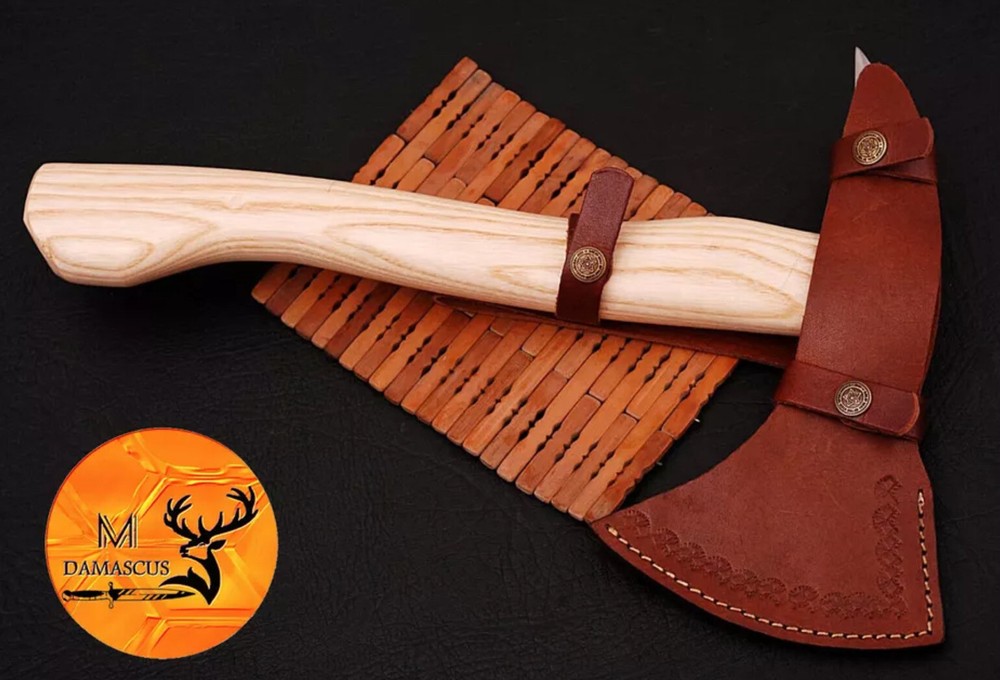 CUSTOM HANDMADE CARBON STEEL TOMAHAWK HATCHET AXE INTEGRAL Spike Head 873