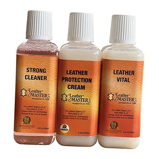 Strong Leather Care Bundle - 250 ml Exceptional Leather Care Stain Remover,