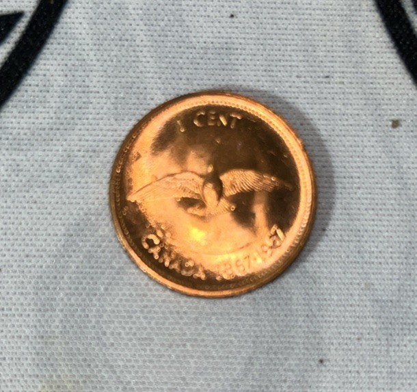 Uncirculated 1967 Canadian Penny Roll