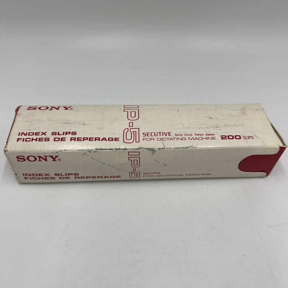 SONY IP-5 Secutive Dictating Machine Paper Index Slips